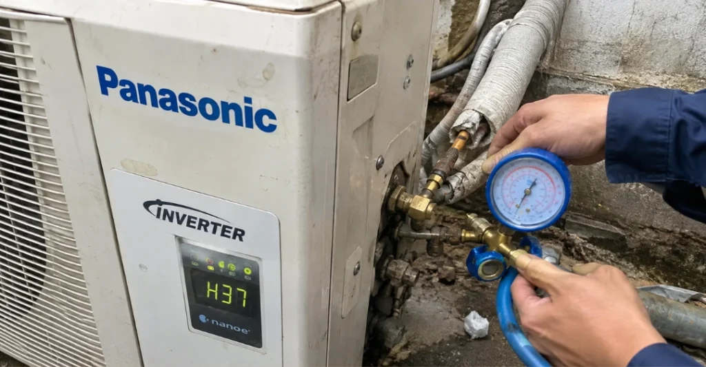 Hệ thống đường ống bị xì gas hoặc thiếu hụt gas làm lạnh