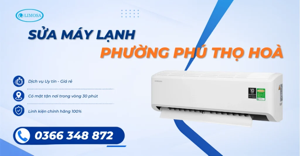 Dịch Vụ Sửa Máy Lạnh Phường Phú Thọ Hoà Tại Nhà Uy Tín Và Nhanh Chóng