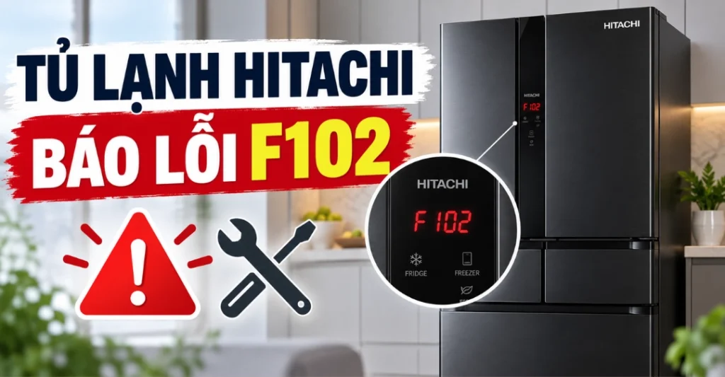 tủ lạnh Hitachi báo lỗi F102