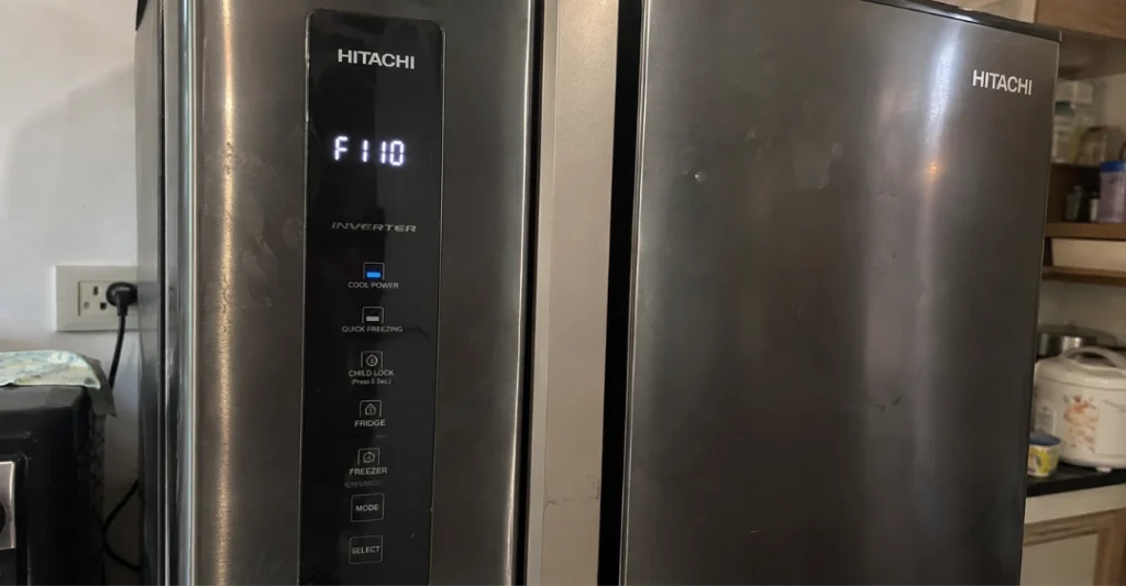 Lỗi F110 trên tủ lạnh Hitachi