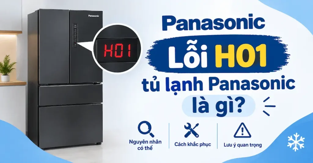 Lỗi H01 tủ lạnh Panasonic