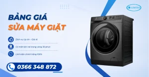 Bảng Giá Sửa Máy Giặt Tại Nhà TPHCM Mới Nhất