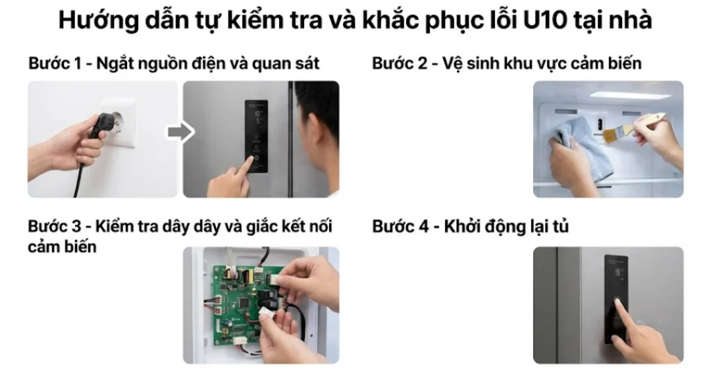 Hướng dẫn tự kiểm tra và khắc phục lỗi U10 tại nhà