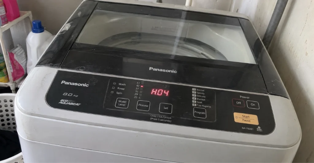 Lỗi H04 trên máy giặt Panasonic