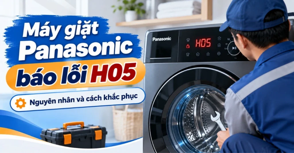 máy giặt Panasonic báo lỗi H05