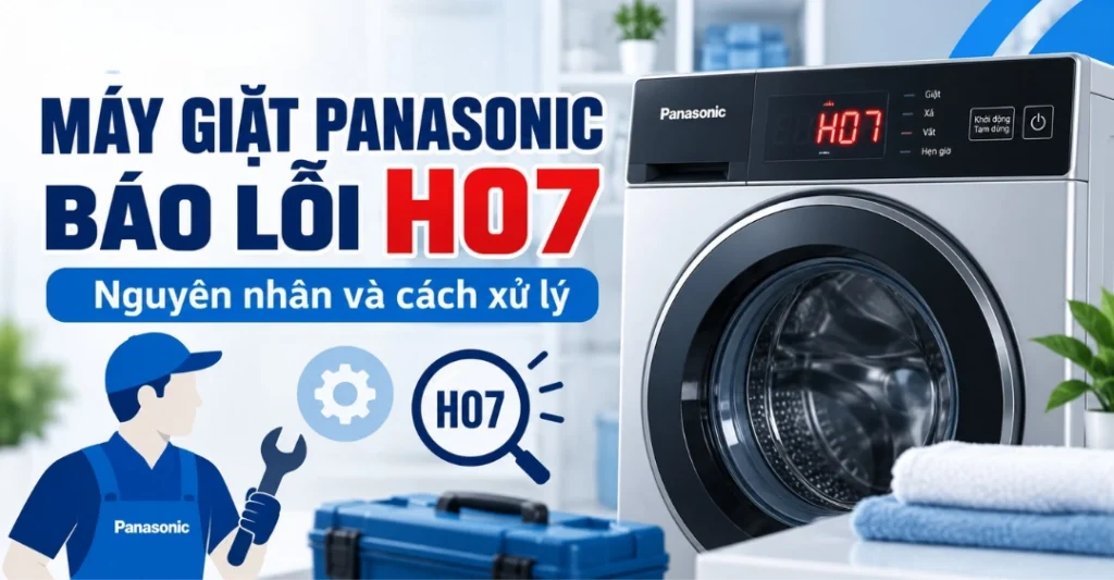 máy giặt Panasonic báo lỗi H07
