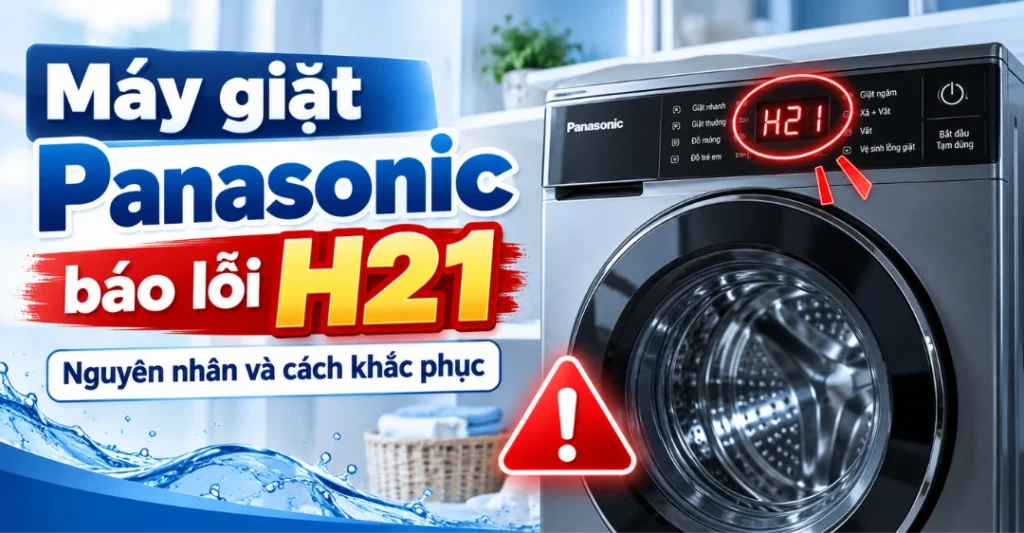 máy giặt Panasonic báo lỗi H21