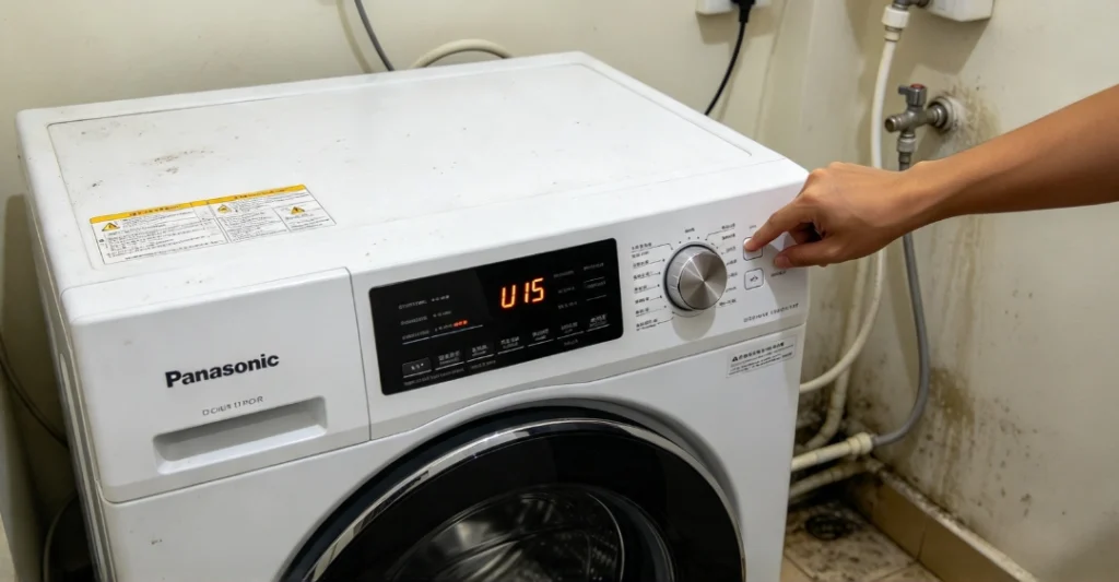 Lỗi U15 máy giặt Panasonic