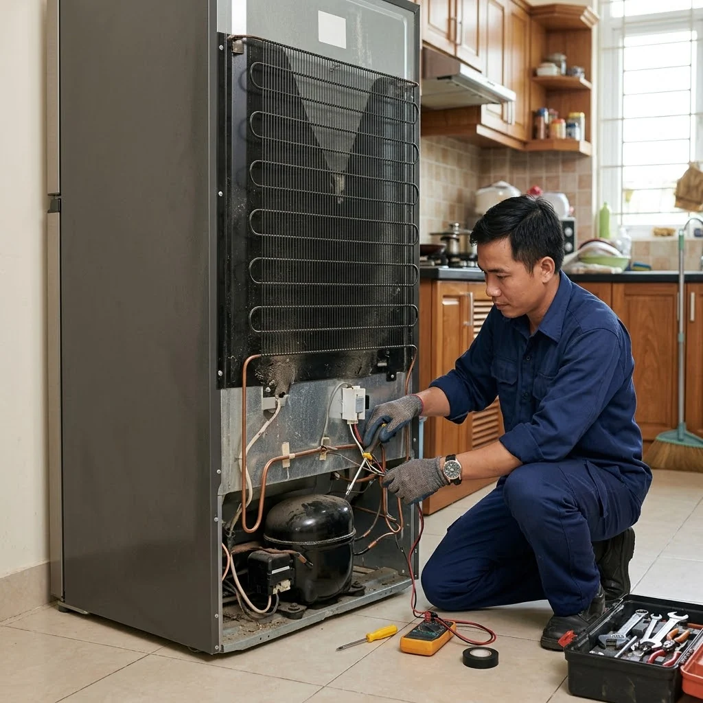 Thợ sửa tủ lạnh tại nhà khách hàng