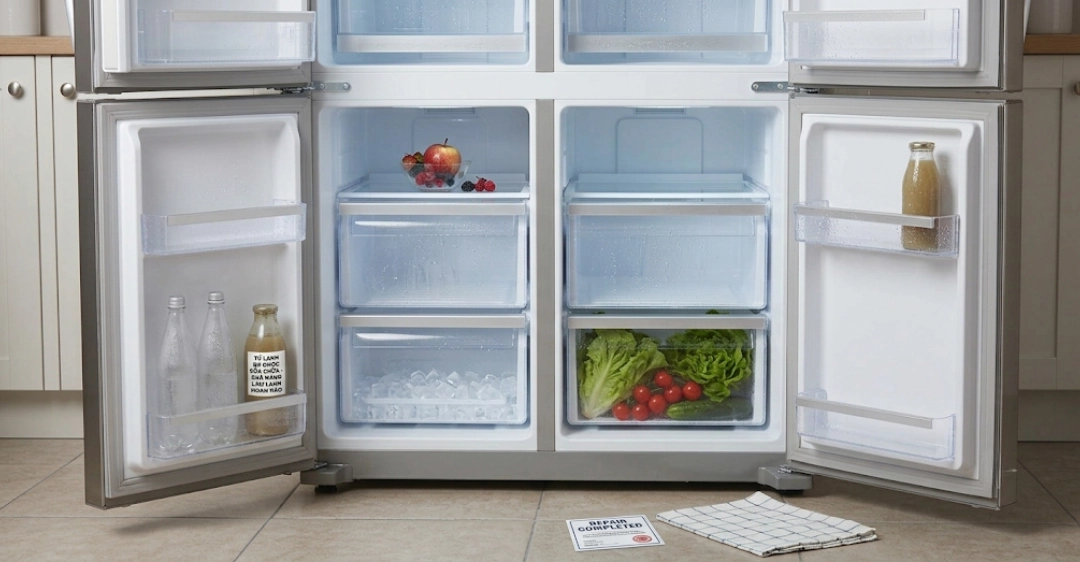 Tủ lạnh không lạnh sau khi sửa