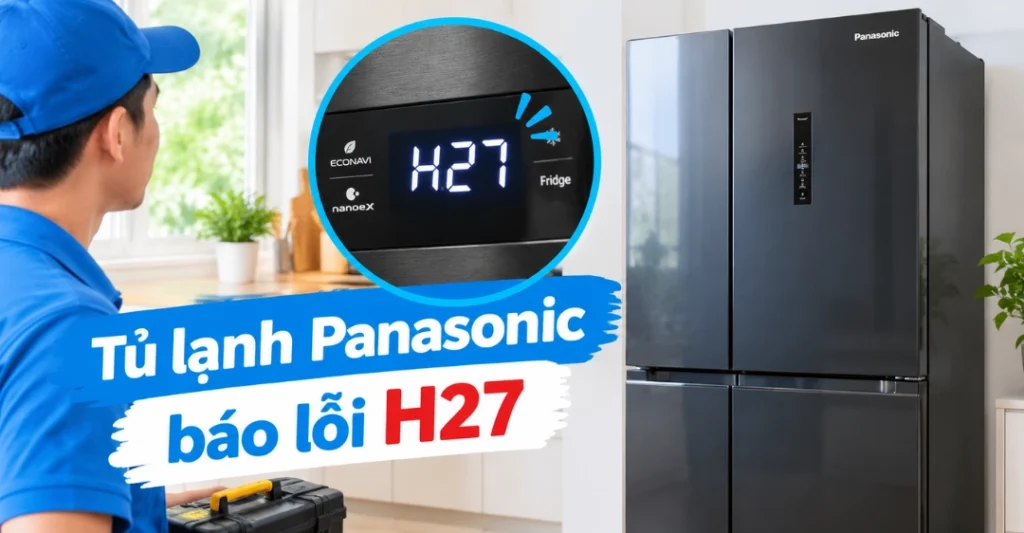 tủ lạnh Panasonic báo lỗi H27